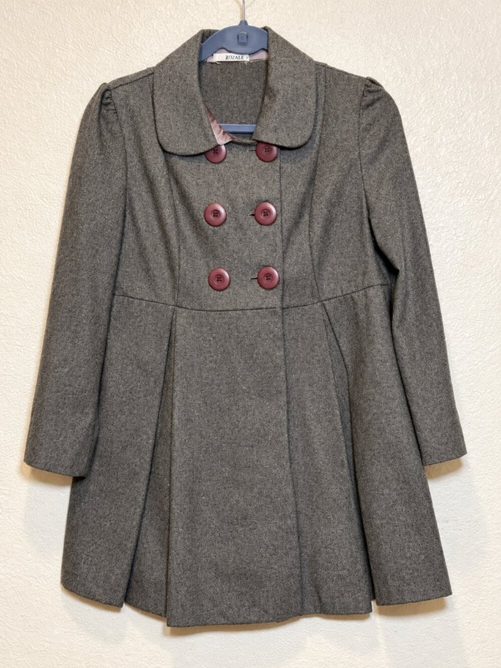 Vintage Women’s Wool-Blend Coat – Size Large